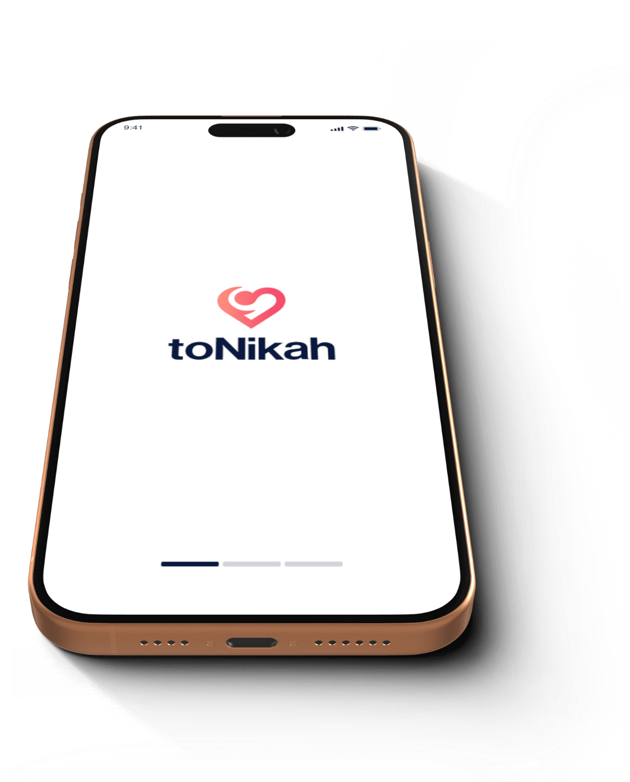Tela inicial do app toNikah